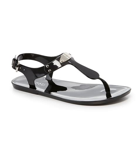 michael kors black shoes for women|Michael Kors jelly sandals black.